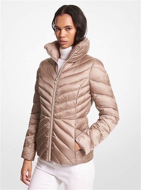 michael kors mens packable quilted puffer jacket|michael kors packable down fill.